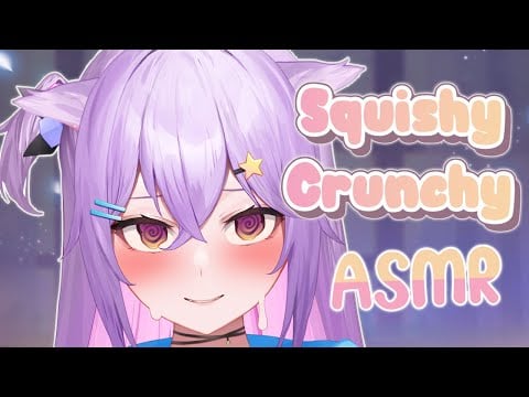 【ASMR】Squishy, Crunchy Props to Melt Your Brain & Cute Sounds for Sleep~  2 Hrs  #IkumiStream