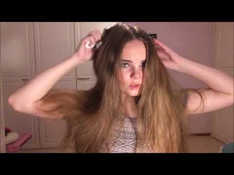 ASMR Brushing My Hair Over Face (2)