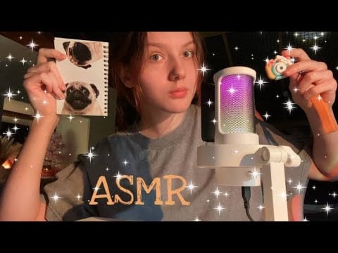 asmr быстрый агрессивный психологический тест (на сдвг!) с мемами!! // звуки рта, рук, таппинг🎀