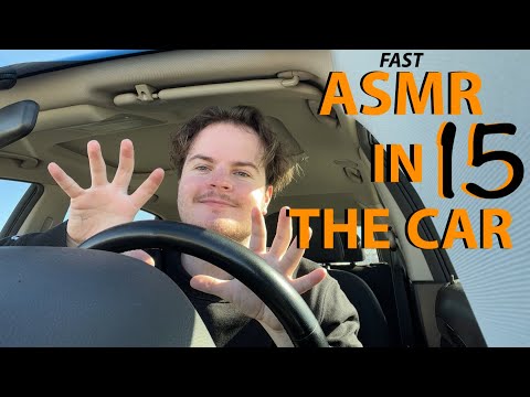 Fast & Aggressive ASMR in the Car 15 lofi Hand Sounds, Invisible triggers,Gripping&Scratching+Visual