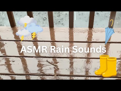 ASMR | Relaxing rain sounds and visuals