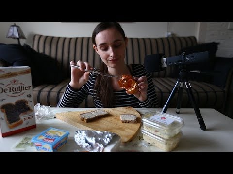 Dutch Bread & Spreads ~ ASMR Food Tasting Whispered