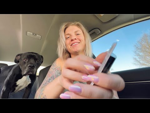 💥FAST & AGGRESSIVE ASMR IN THE CAR: RANDOM TRIGGERS & SOFT SPOKEN RAMBLING