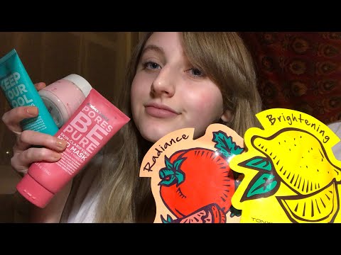 ASMR MY FAVORITE FACE MASKS