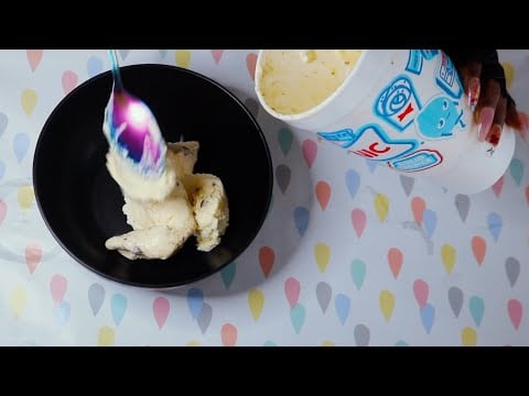ASMR Chit Chat And Bowl Of Ice Cream Treat Eating Sounds