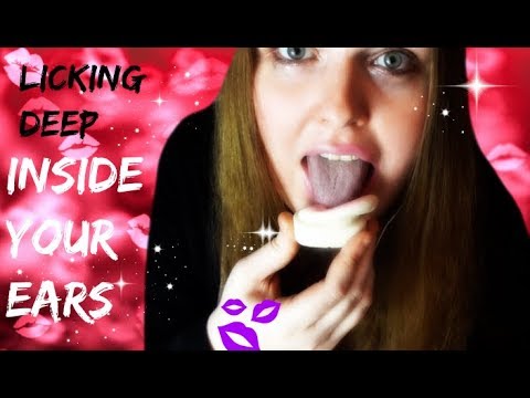 ASMR LICKING INSIDE YOUR EAR👅 Deep Wet Mouth Sounds Up Close, Binaural.