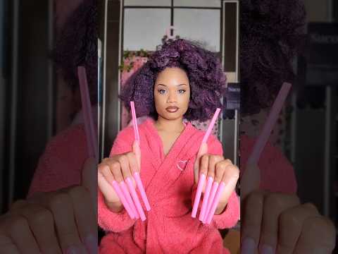 ASMR Hair brushing and styling 😳😱 #hairstyle #tutorial #hair #asmr  #shorts #hairtok #fast