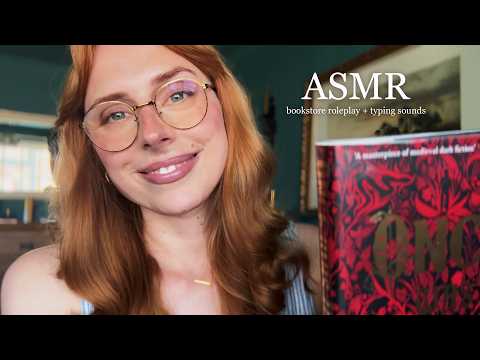 ASMR Bookshop Clerk Roleplay 📚 (Soft Spoken, British Accent, Keyboard and Book Sounds) 🛍️