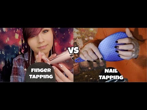 ASMR | Nail Tapping VS Finger Tapping ft. ASMR Sunset