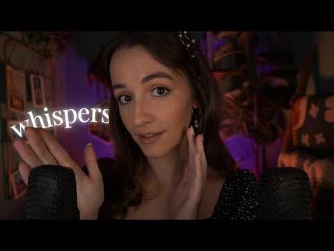 ASMR | Softest and Gentlest Whispers for sleep 🌼💤 (up-close, ear to ear)