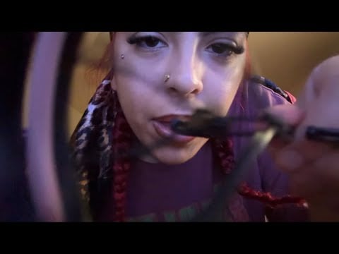 ASMR doing your makeup with the wrong products 💄