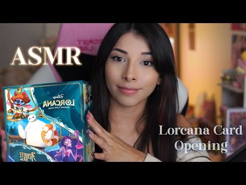 ASMR Lorcana Azurite Sea Booster Box Opening