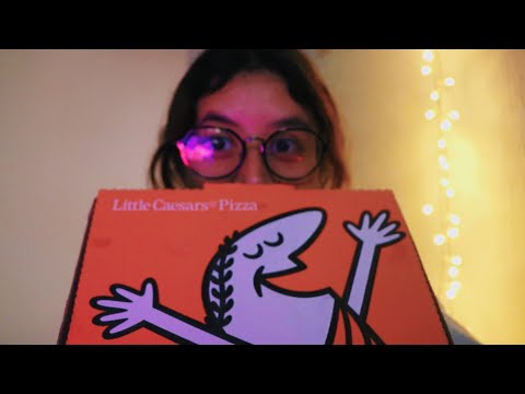 ASMR comiendo Little Caesars 🧡