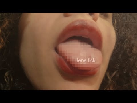 ASMR • Lens licking 🫠 #relax