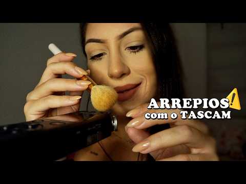 ASMR Sons Arrepiantes no Tascam + Sussurros que vão te ajudar no Propósito de Vida (relaxante)