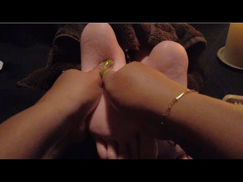 ASMR | Foot Massage for Deep Sleep 😆 whispering ~ Relaxation 