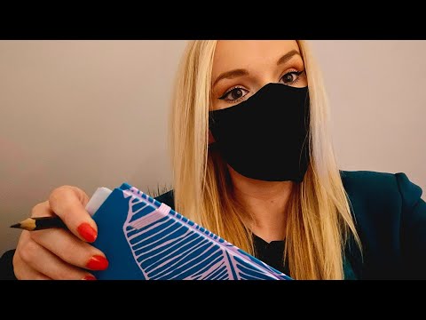 Asmr drawing you! | touching your face | personal attention