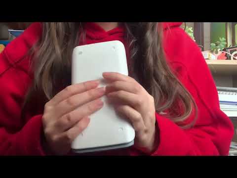 *ASMR* tapping on a calculator, cardboard and more -- lofi asmr (-ω- )