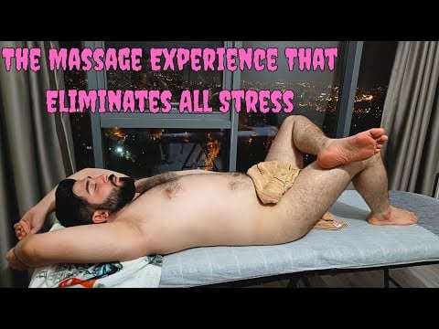 Full Body Massage Under City Lights High Floor and Spectacular View-CHEST,LEG,FOOT,BELLY,ARM,BACK