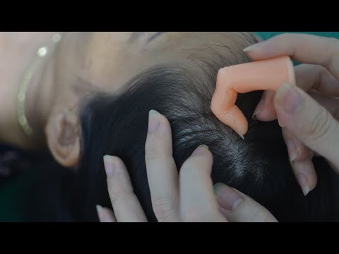 ASMR Tingling Scalp Scratching, Melting Scalp Massage On Real Person For Relieve Stress, Anxiety