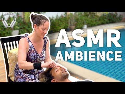 ASMR Outdoor Facial Reflexology in Thailand 🌿✨