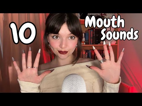 10 Different Fast And Aggressive ASMR MOUTH SOUNDS (Wet/Dry)