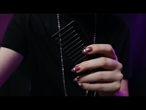 [ASMR] slowly combing your hair + realistic head scatches (no talking)