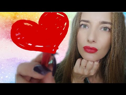 ASMR CLOSE UP DRAWING ON YOUR FACE - VISUAL TRIGGERS NO TALKING/SOUND