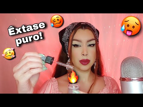 ASMR QUE VAI TE DEIXAR EM ÊXTASE 🤤 sons de boca intensos/conta gotas