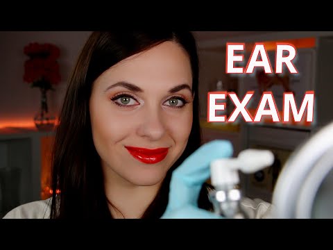 ASMR ear exam and hearing tests  👂 🔎