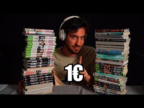 ASMR j'ai acheté une tonne de mangas à 1 euro