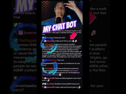 Clever Girl 👩‍💻My Bot Did This #ASMR #Twitch #LiveStream Helper #ai #fyp