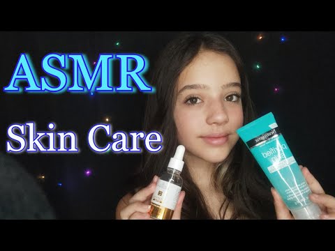 ASMR ROLEPLAY - FAZENDO SKIN CARE EM VOCÊ - Binaural - Relaxe - Português - CÂMERA TOUCHING