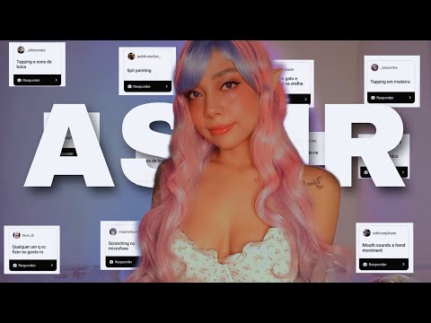 ASMR ELFINHA FAZENDO OS TRIGGERS FAVORITOS DE VOCÊS ♡ Especial de 1k 🥳