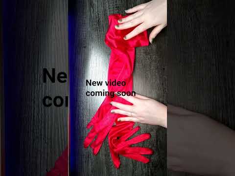 New Video Coming Soon - Red Satin Gloves ASMR #asmrlikeasandbox #relax #triggersforsleep