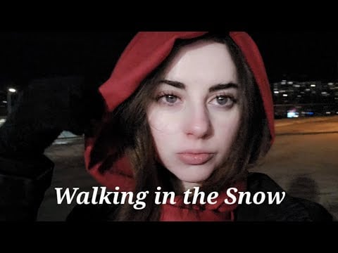 Winter walking ASMR Snowy ambiance