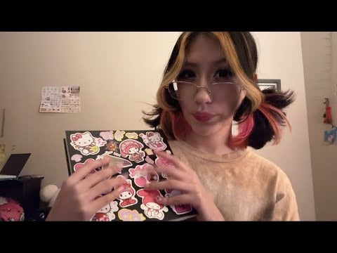 asmr sketchbook tour 