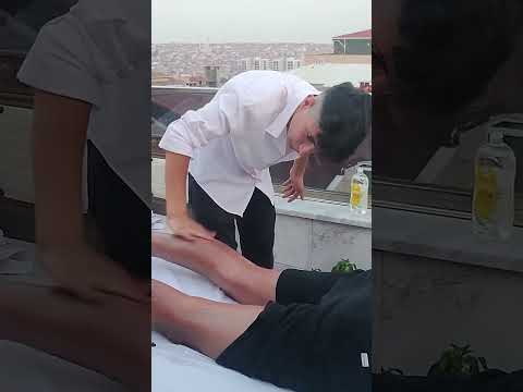DEEP AND SOOTHING RELAXATION WITH BACK LEG MASSAGE #satisfying #relaxing #asmr #shorts #massage