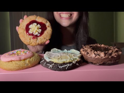 NEW CRUMBL COOKIES ASMR EATING  *FEATURING BENSON BOONE’S MOONBEAM COOKIE*