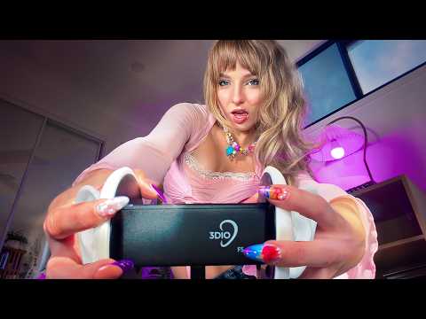 ASMR VIOLATING A 3DIO MICROPHONE (Fast & Aggressive Ear Massage, Oil & Latex Sounds)