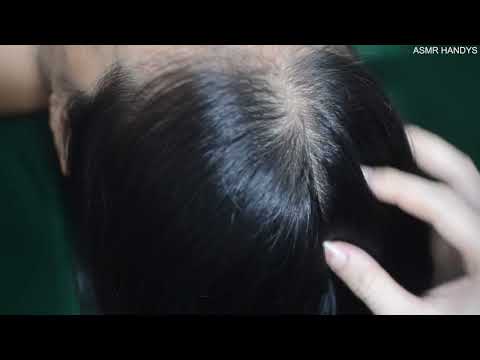 ASMR Hair Combing Sounds And Relaxing Hair Parting Real Person For Relaxation