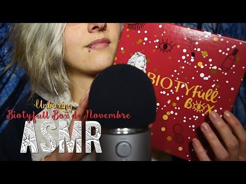 ASMR Français  ~ Unboxing Biotyfull Box de Novembre [MANY TRIGGERS]