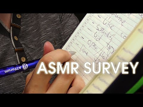 TRIGGERS SURVEY WITH ASMR ASSISTANT (ROLE PLAY)