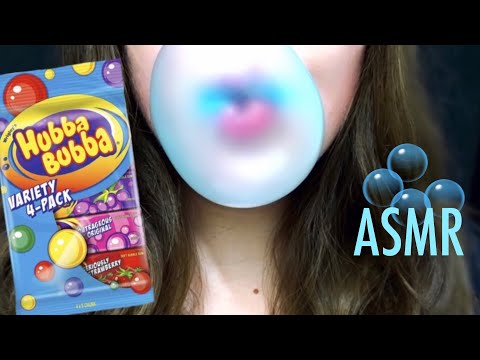 ASMR BUBBLE GUM ~ SATISFYING Chewing Sounds & Blowing Bubbles