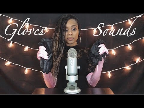 🧤 ASMR 🧤 Satin, Leather & Rubber Gloves Sounds 💗🖤