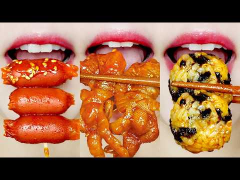 ASMR Spicy Chicken Feet & Tteokbokki MUKBANG 매운 닭발 & 떡볶이 먹방 🌶️🔥 Eating Sounds