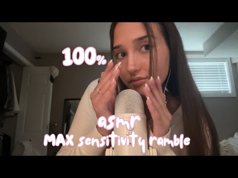 asmr - 100% MAX mic sensitivity ramble 