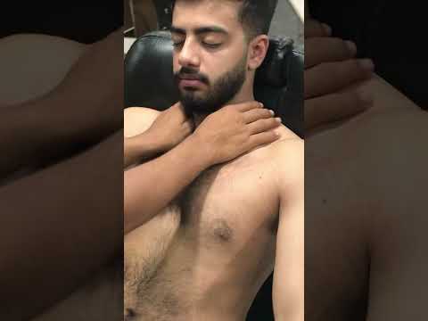 #chestmassage #upperbodymassage #bellymassage #bestbarber #tickling #pressurepoint #streesrelief