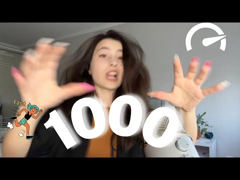 Asmr 1000 triggers(Very Fast ASMR) NO TALKING NO FOR SENZITIVE Ear 🚫🚫🚫