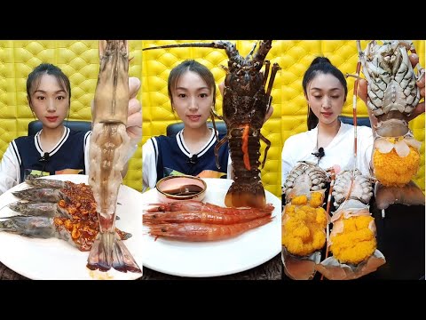 🦐🎧 Stereo ASMR Seafood Bliss  스테레오 ASMR 해산물 먹방  ステレオASMRモッパン  立体声海鲜吃播